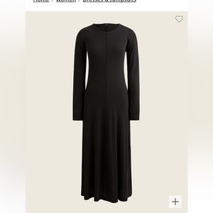 J. crew ribbed knit midi dress. size large